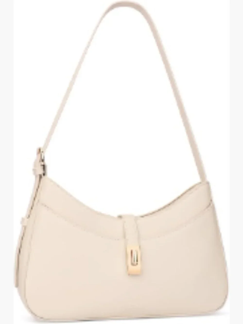 Crescent PU Leather Shoulder Bag Multi Pocket Retro Handbag